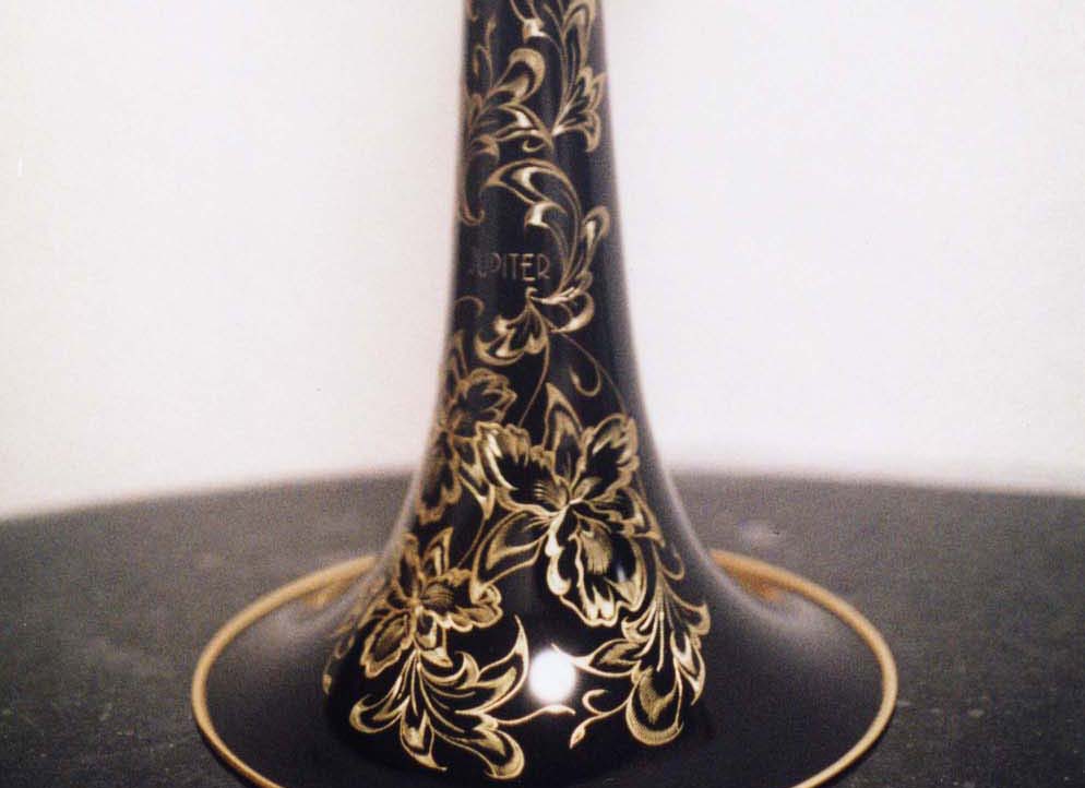 トロンボーンに彫刻 | LOVE & HAPPINESS 森脇康晴_楽器彫刻家